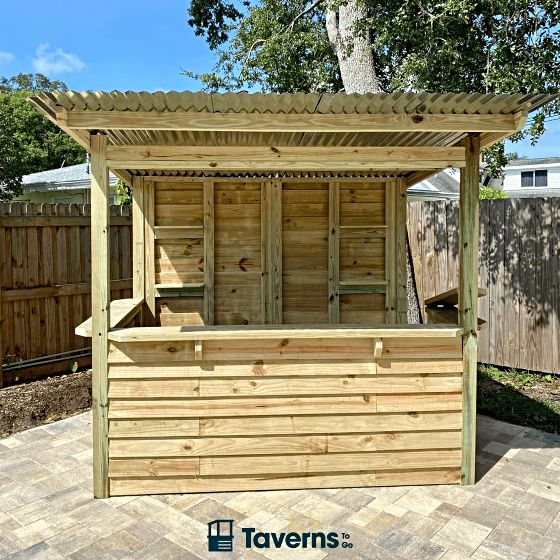Introducing the Castlebar 8x5 Medium Wooden Tavern-To-Go Bar.