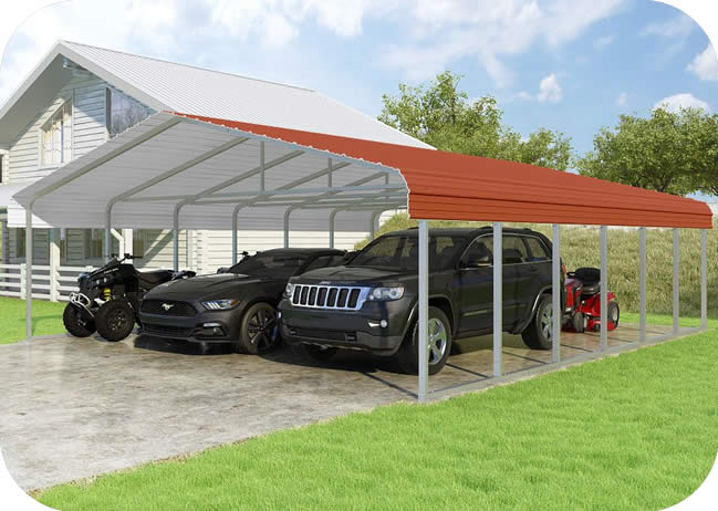 VersaTube 24x20x7 Classic Steel Carport Kit