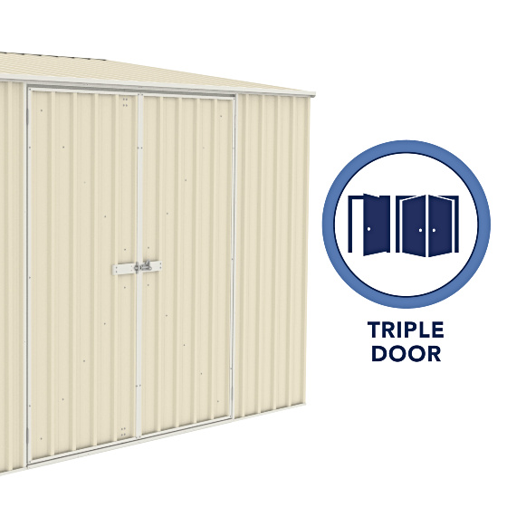 It also comes with triple doors for easy access and easy storage!
