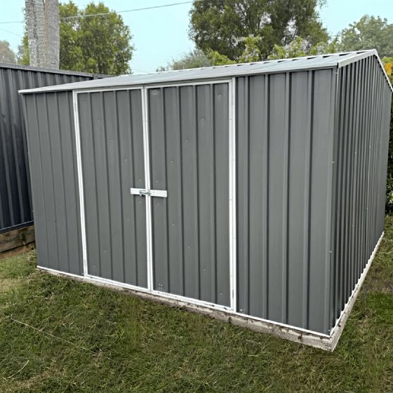 Made of High Quality Galvanized steel, this shed is maintenance-free and will not rot or rust is mildew resistant, and stands up to weatherâ€™s harshest elements!