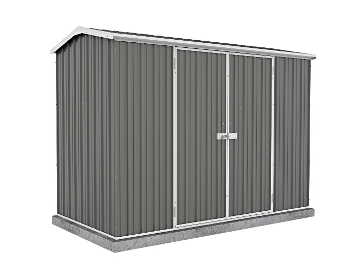 Absco Premier 10x5 Metal Storage Shed Kit - Gray