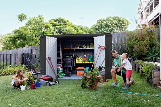 Made of High Quality Galvanized steel, this shed is maintenance-free and will not rot or rust is mildew resistant, and stands up to weatherâ€™s harshest elements!