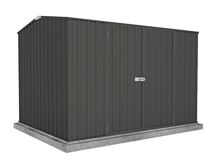 Absco Premier 10x7 Metal Storage Shed Kit - Monument
