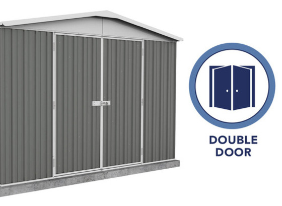 It also comes with double wide door for easy access and easy storage!
