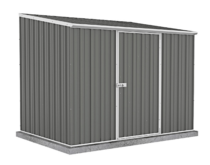 Absco Space Saver 7.5x5 Metal Garden Shed Kit - Gray