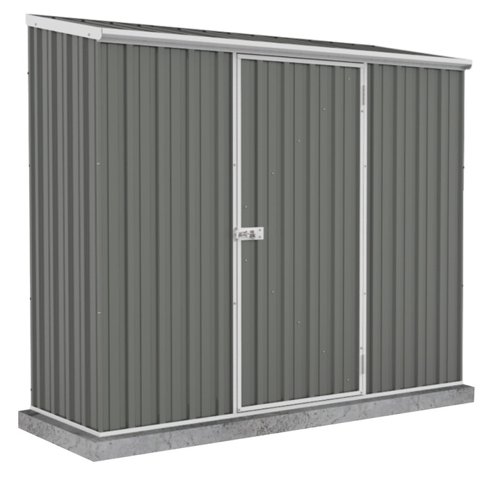 Absco Space Saver 7x3 Metal Storage Shed Kit - Gray
