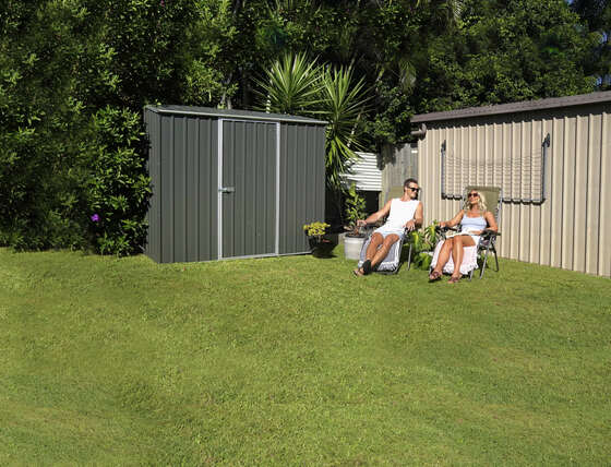 Upgrade your backyard with an Absco metal shed, durable, secure, weather-resistant storage.