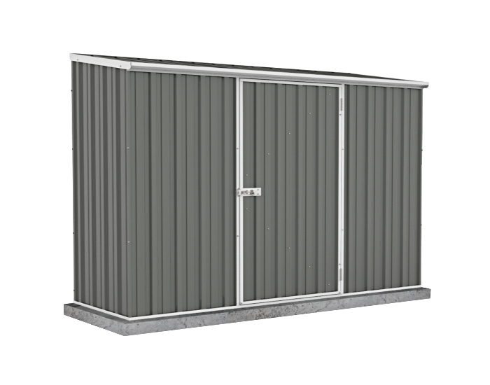 Absco Space Saver 7x3 Metal Storage Shed Kit - Gray