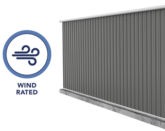 Wind rated up to 90 MPH when properly anchored to a rebated concrete slab.