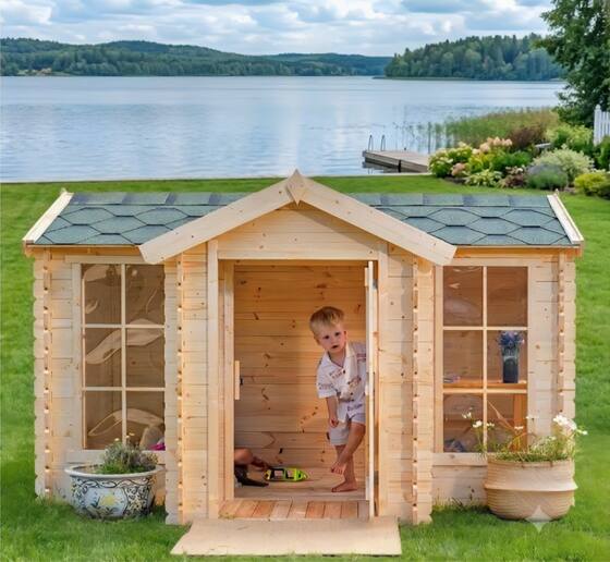 Assembled outdoor with optional shingles (sold separately)