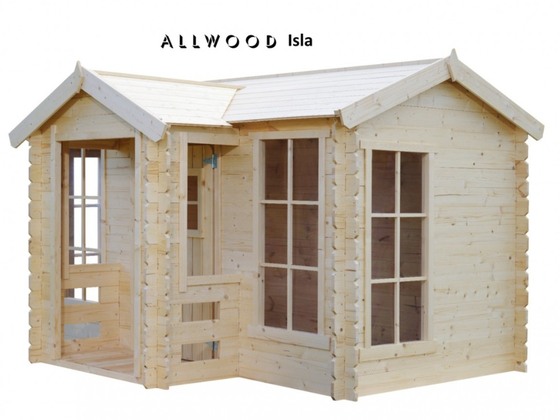 Allwood Isla 6x4 Outdoor Playhouse Southwest View.
