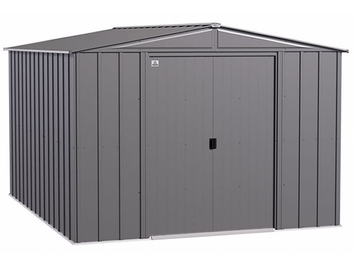 Arrow 10x12 Classic Steel Storage Shed Kit - Charcoal