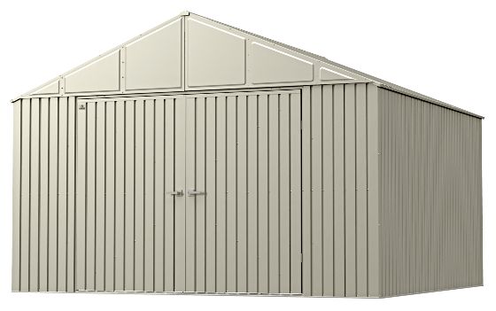 Proudly Made in the USA: Arrow ELITE sheds are manufactured in the U.S.A. using globally sourced materials. The high-quality galvanized steel is treated domestically for superior corrosion and rust resistance, ensuring lasting durability.
