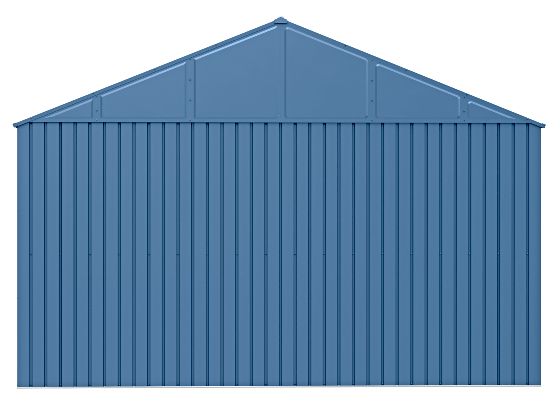 Arrow 12x14 Elite Galvalume Steel Storage Shed in Sleek Blue Grey Color