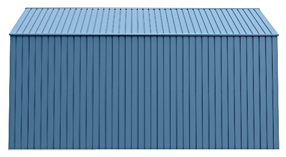 Arrow 12x14 Elite Galvalume Steel Storage Shed in Sleek Blue Grey Color
