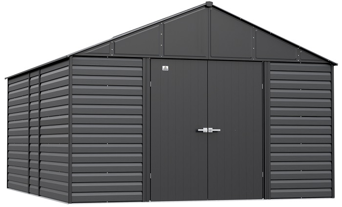 Arrow 12x14 Select Metal Shed Kit - Charcoal