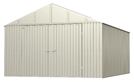 Proudly Made in the USA: Arrow ELITE sheds are manufactured in the U.S.A. using globally sourced materials. The high-quality galvanized steel is treated domestically for superior corrosion and rust resistance, ensuring lasting durability.