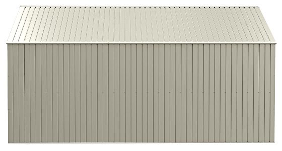 Arrow 12x16 Elite Galvalume Steel Storage Shed in striking Cool Grey tone