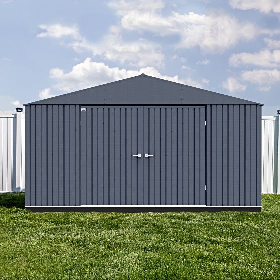 Proudly Made in the USA: Arrow ELITE sheds are manufactured in the U.S.A. using globally sourced materials. The high-quality galvanized steel is treated domestically for superior corrosion and rust resistance, ensuring lasting durability.