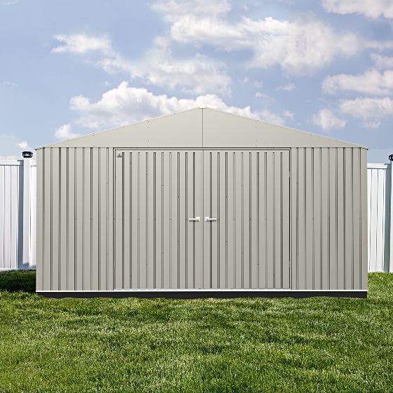 Proudly Made in the USA: Arrow ELITE sheds are manufactured in the U.S.A. using globally sourced materials. The high-quality galvanized steel is treated domestically for superior corrosion and rust resistance, ensuring lasting durability.