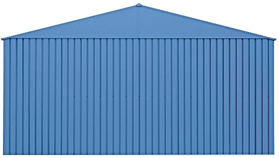Arrow 14x14 Elite Galvanize Steel Storage Shed in Sleek Blue Grey Color