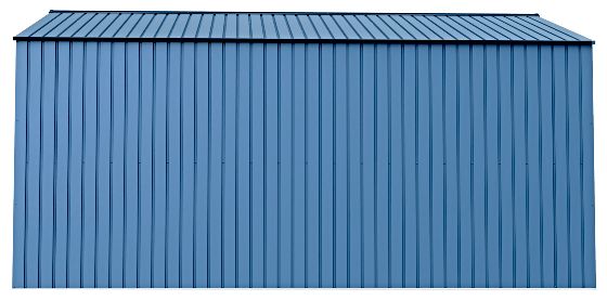 Arrow 14x14 Elite Galvanize Steel Storage Shed in Sleek Blue Grey Color