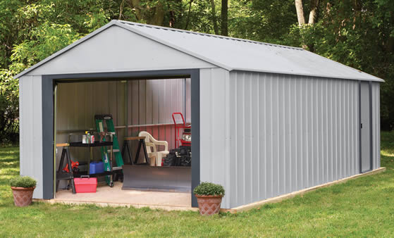 Arrow 14x21 Murryhill Garage Assembled In The Backyard