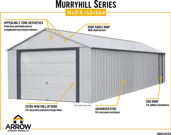 Arrow Murryhill Storage Garage Features & Benefits