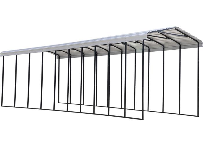 Arrow 14x47x14 Steel RV Carport Kit - Eggshell