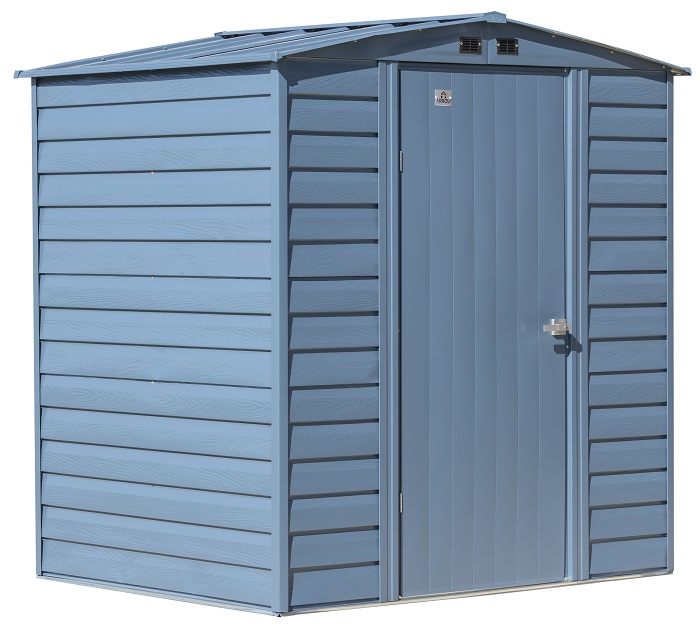 Arrow 6x5 Select Metal Shed Kit - Blue Grey