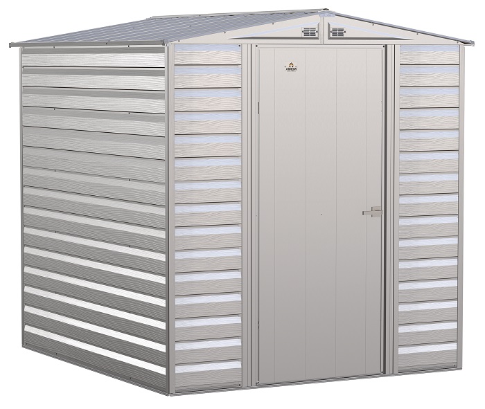 Arrow 6x7 Select Metal Shed Kit - Flute Grey