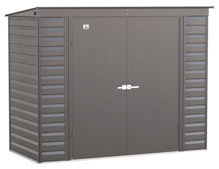 Arrow 8x4 Select Metal Shed Kit - Charcoal