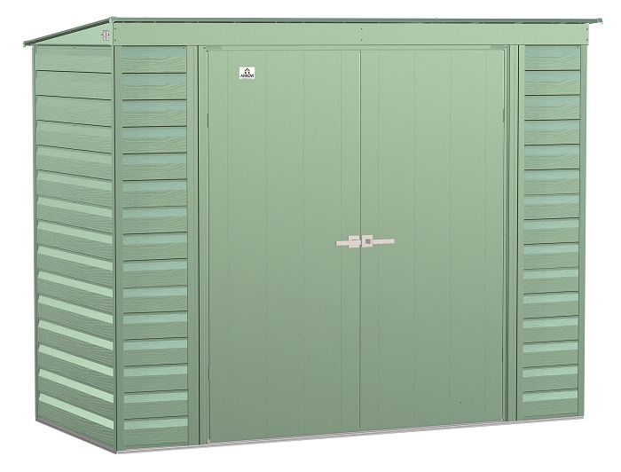 Arrow 8x4 Select Metal Shed Kit - Sage Green