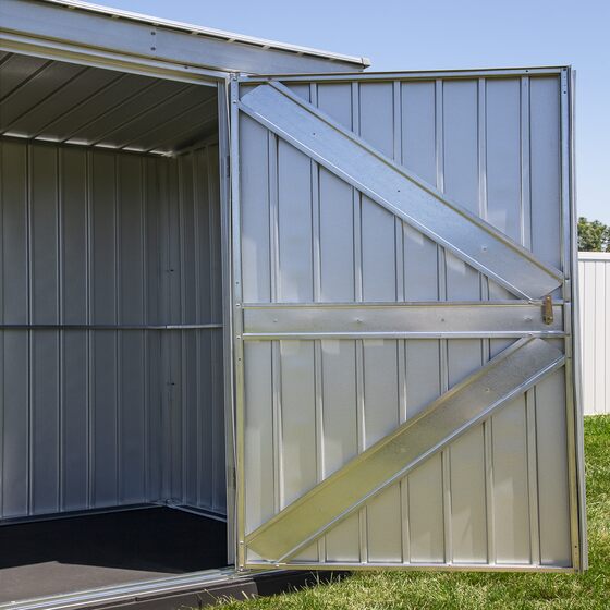 Arrow 6x6 Elite Galvanize Steel Storage Shed - Galvalume