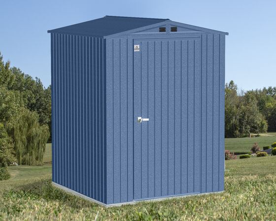 Arrow 6x6 Elite Galvanize Steel Storage Shed -Blue Gray