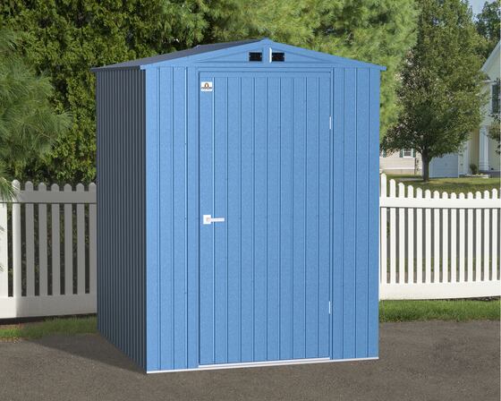 Arrow 6x6 Elite Galvanize Steel Storage Shed -Blue Gray