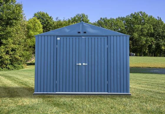 Arrow 10x8 Elite Galvanize Steel Storage Shed - Blue Gray