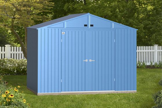 Arrow 10x8 Elite Galvanize Steel Storage Shed - Blue Gray