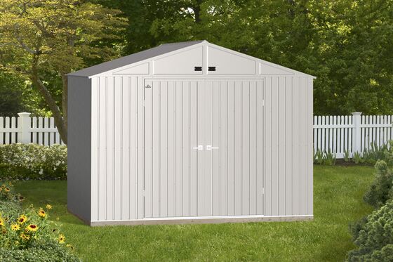 Arrow 10x8 Elite Galvanize Steel Storage Shed - Cool Gray