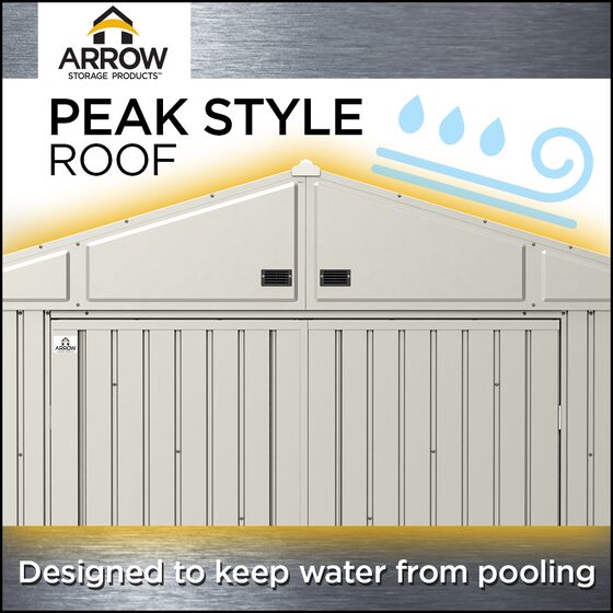 Arrow 10x8 Elite Galvanize Steel Storage Shed - Galvalume