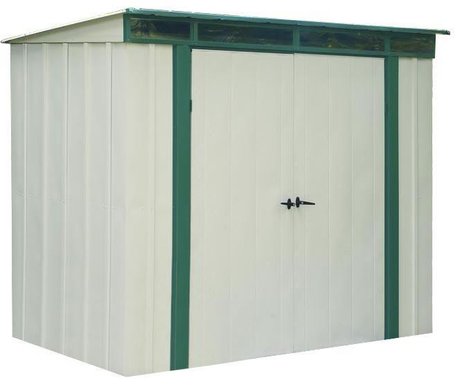 arrow eurolite 10x4 steel lean-to shed kit w/ skylight