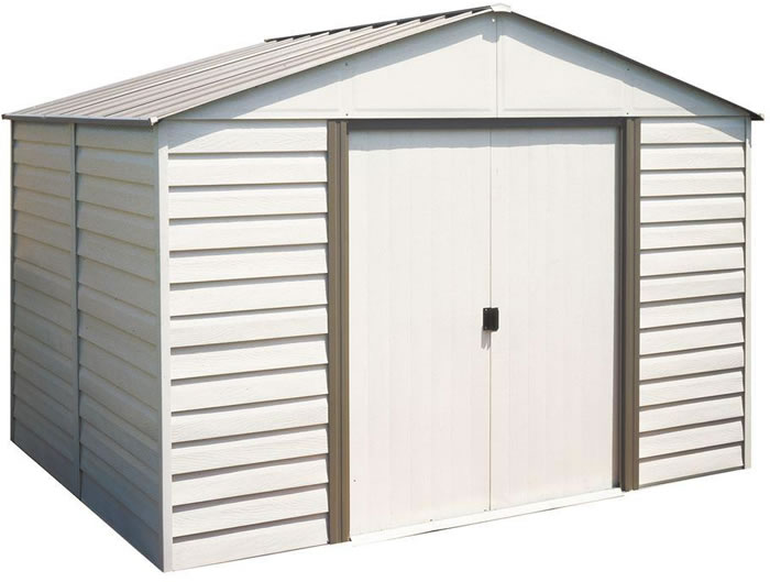 Vinyl Milford 10x8 Arrow Metal Storage Shed Kit (VM108)