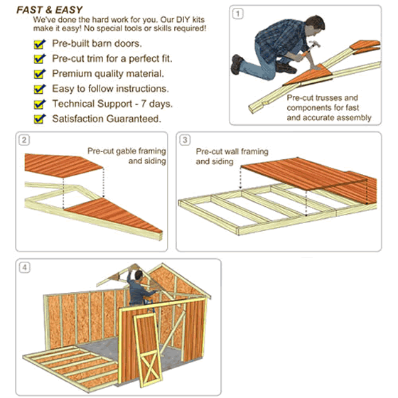 Best Barns Pre-Cut Easy Assembly