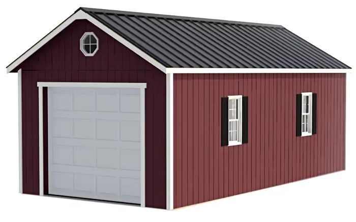 Tailored Titan 12x16 Standard ALL Pre-Cut Garage Kit - 6/12 Roof