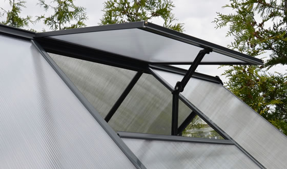 Palram 6x4 Mythos Gray Greenhouse Roof Vent
