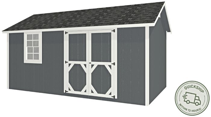 EZ-Fit Craftsman 10x16 Wood Storage Shed Kit