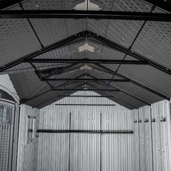 Steel-reinforced frame and Gable Roof Design with High Pitch.