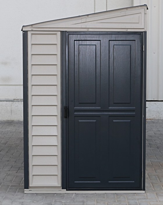 The DuraMax SideMate Plus Vinyl Shed Has Contemporary Design That Beautifies Any Backyard