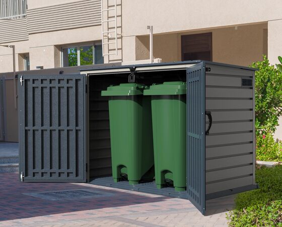 Duramax 6x3 MultiStore Recycle Bin / Bike Storage Shed Kit 