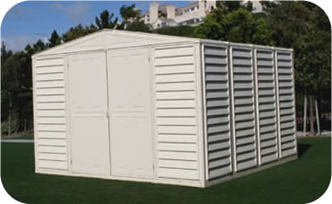 woodbridge 10x10 duramax vinyl storage shed kit 00481